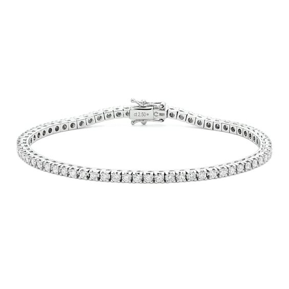 Bracelet Crivelli TENNIS in Or blanc Diamante 2.50 Ct 90109193 - 90109193